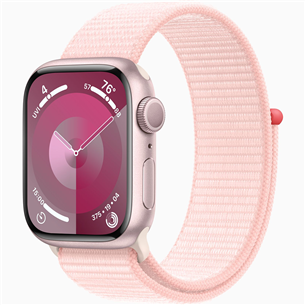Apple Watch Series 9 GPS, 41 мм, Sport Loop, розовый - Смарт-часы MR953ET/A