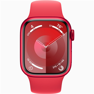 Apple Watch Series 9 GPS + Cellular, 41 мм, Sport Band, S/M, красный - Смарт-часы