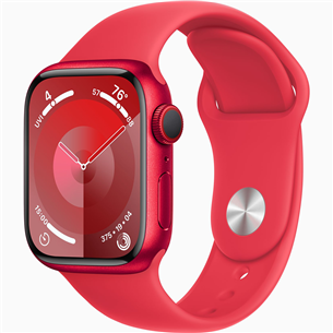Apple Watch Series 9 GPS + Cellular, 41 мм, Sport Band, M/L, красный - Смарт-часы MRY83ET/A