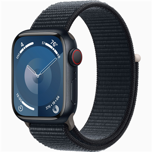 Išmanusis laikrodis Apple Watch Series 9 GPS + Cellular, 41 mm, Sport Loop, midnight MRHU3ET/A