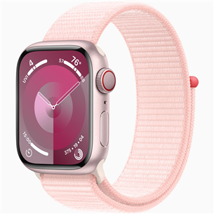Išmanusis laikrodis Apple Watch Series 9 GPS + Cellular, 41 mm, Sport Loop, pink MRJ13ET/A