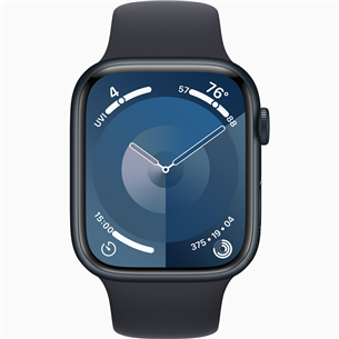 Išmanusis laikrodis Apple Watch Series 9 GPS, 45 mm, Sport Band, S/M, midnight