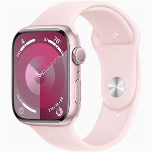 Apple Watch Series 9 GPS, 45 мм, Sport Band, M/L, розовый - Смарт-часы