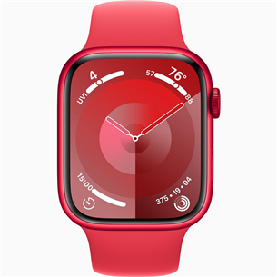 Apple Watch Series 9 GPS, 45 мм, Sport Band, M/L, красный - Смарт-часы