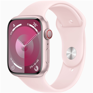 Išmanusis laikrodis Apple Watch Series 9 GPS + Cellular, 45 mm, Sport Band, M/L, pink MRML3ET/A