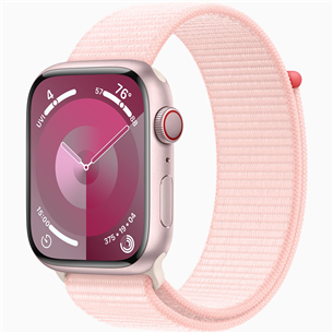 Išmanusis laikrodis Apple Watch Series 9 GPS + Cellular, 45 mm, Sport Loop, pink MRMM3ET/A