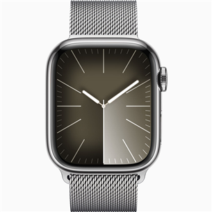 Išmanusis laikrodis Apple Watch Series 9 GPS + Cellular, 41 mm, Milanese Loop, silver stainless steel