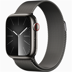 Išmanusis laikrodis Apple Watch Series 9 GPS + Cellular, 41 mm, Milanese Loop, graphite stainless steel MRJA3ET/A