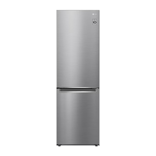 LG, Total No Frost, 341 л, высота 186 см, серебро - Холодильник GBB71PZVCN1