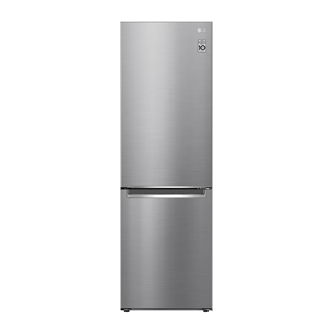 LG, Total No Frost, 341 L, 186 cm, silver - Refrigerator