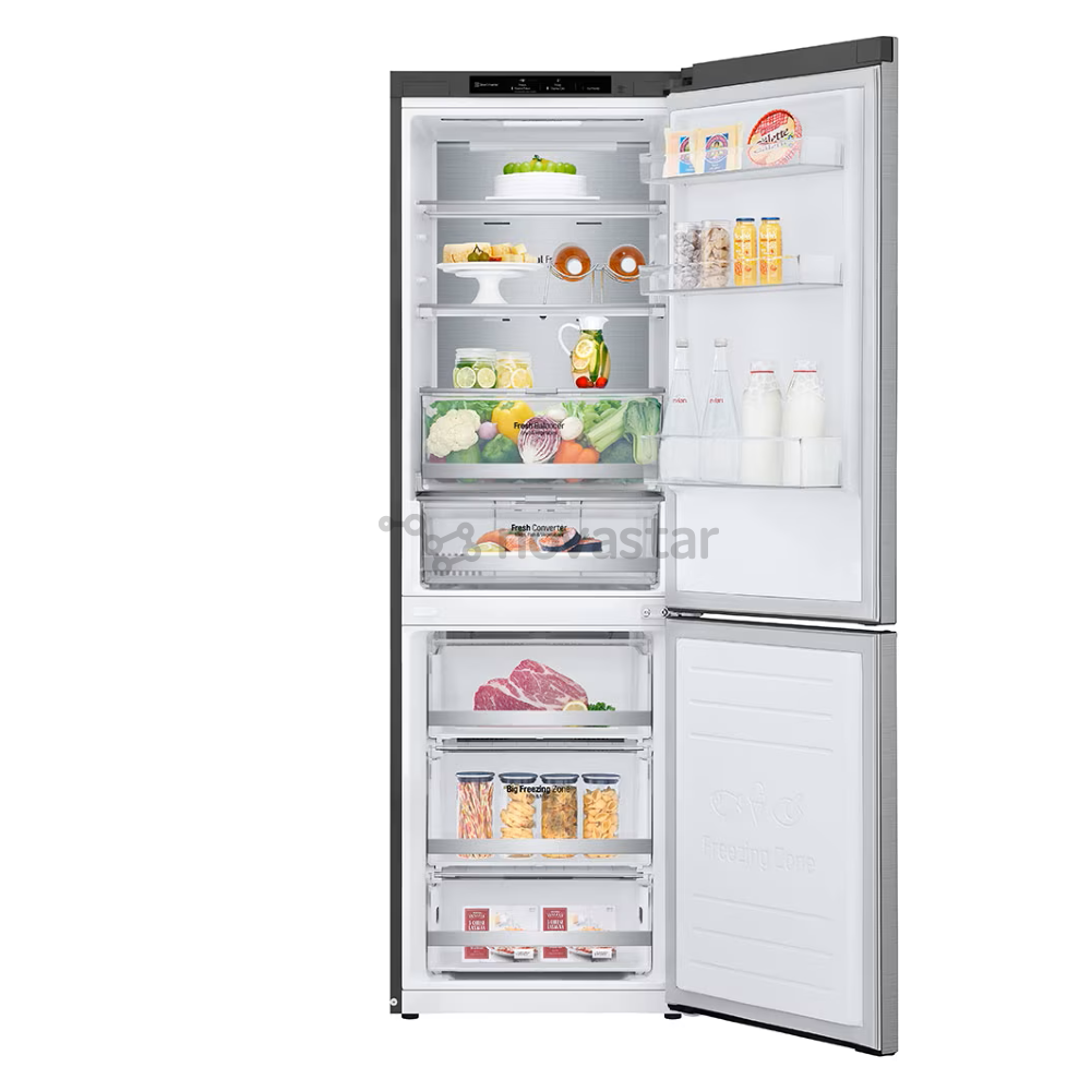 Šaldytuvas LG GBB71PZVCN1, Total No Frost, 341 L, 186 cm