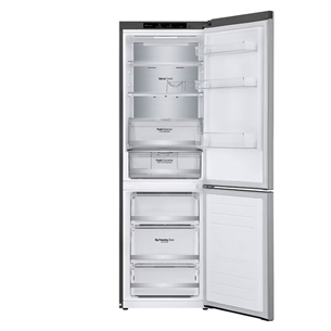 LG, Total No Frost, 341 L, 186 cm, silver - Refrigerator