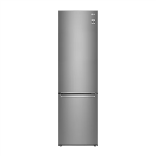 LG, Total No Frost, 384 L, 203 cm, stainless steel - Refrigerator