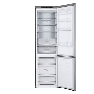 LG, Total No Frost, 384 L, 203 cm, stainless steel - Refrigerator