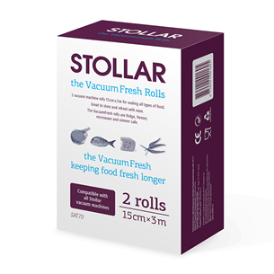 Stollar VacuumFresh, 15 см x 3 м, 2 шт. - Рулоны для вакуумного упаковщика