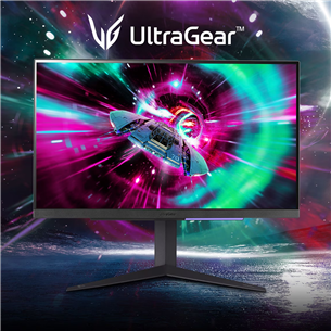 Monitorius LG UltraGear GR93U, 27'', Ultra HD, 144 Hz, LED IPS, black