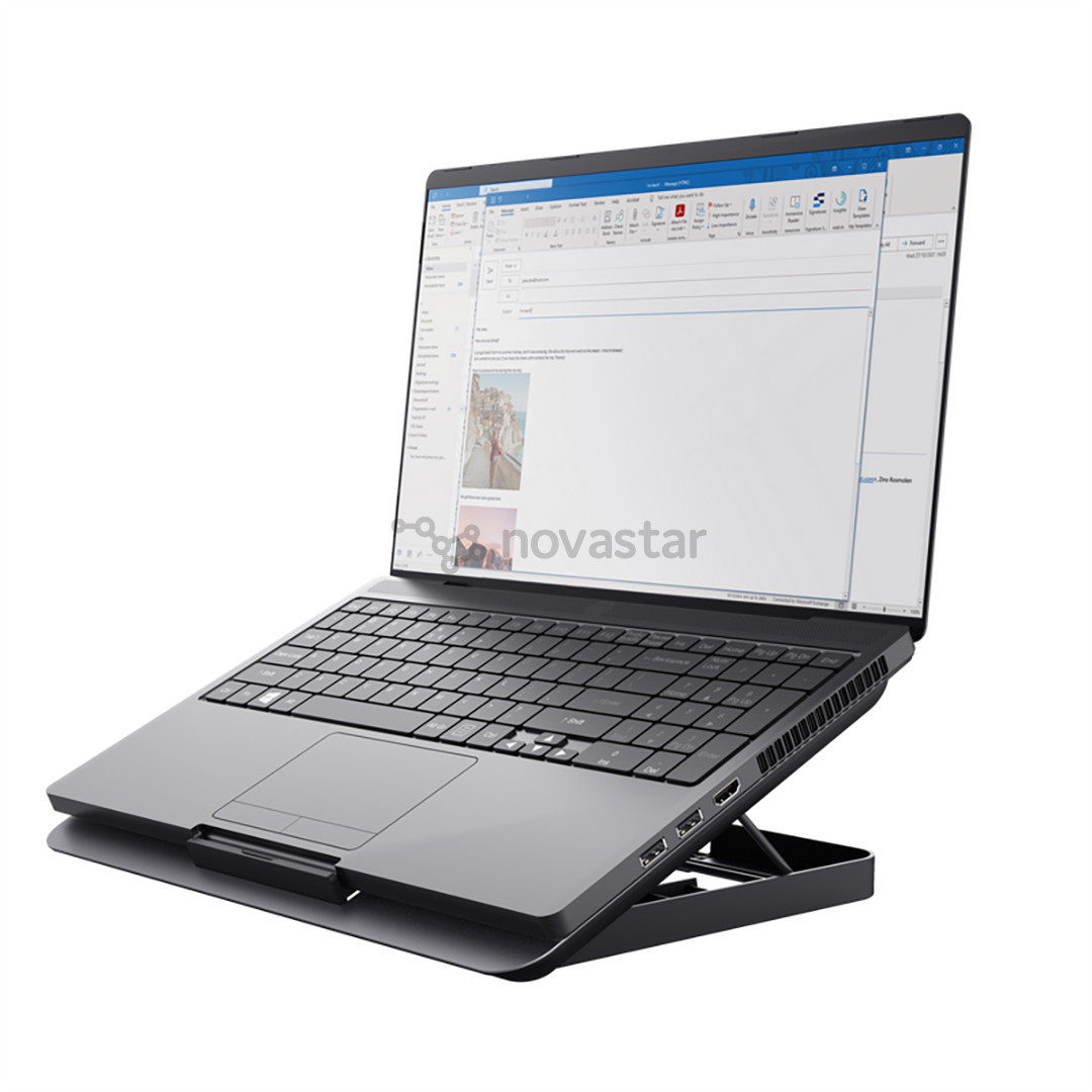 Trust Exto, 16'', tamsiai pilkas - Aušinimo stovas