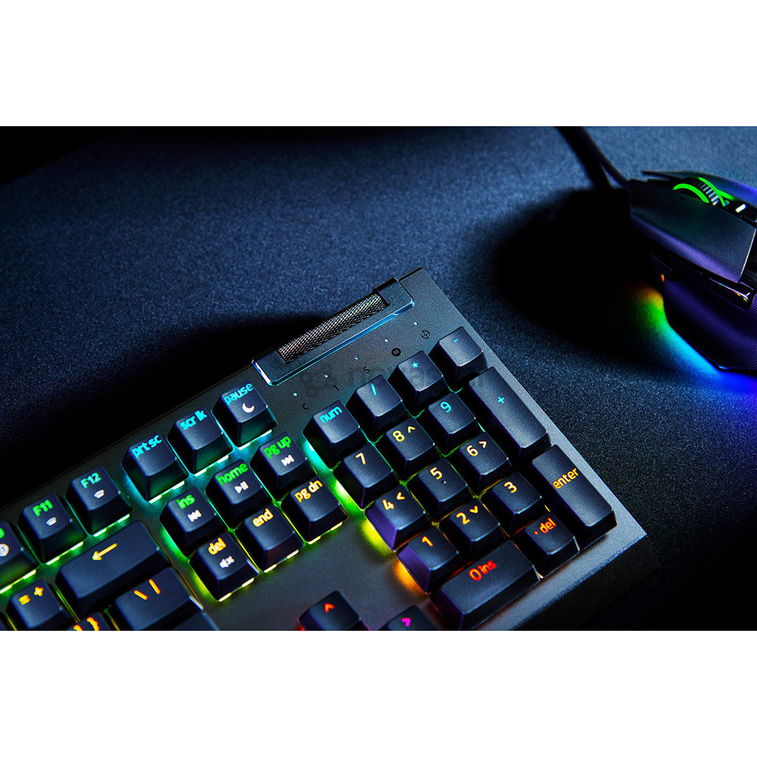 Klaviatūra Razer BlackWidow V4 X, Green Switch, mechanical, SWE, black