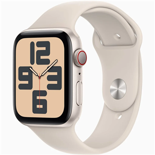Apple Watch SE 2, GPS + Cellular, Sport Band, 40 мм, S/M, бежевый - Смарт-часы