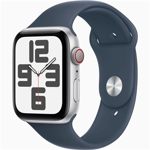 Išmanusis laikrodis Apple Watch SE 2, GPS + Cellular, Sport Band, 40 mm, S/M, silver/blue