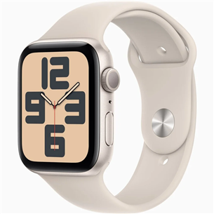 Apple Watch SE 2, GPS, Sport Band, 40 mm, S/M, starlight - Smartwatch