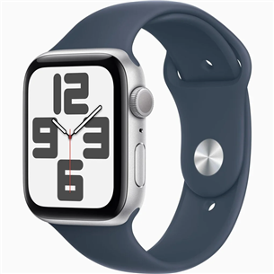 Apple Watch SE 2, GPS, Sport Band, 40 мм, S/M, серебристый/синий - Смарт-часы