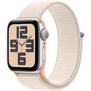 Apple Watch SE 2, GPS, Sport Loop, 40 mm, starlight - Smartwatch