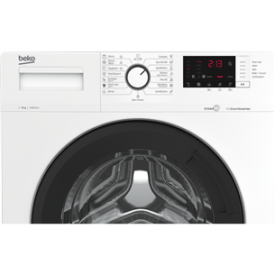 Beko, 8 kg, depth 55 cm - Front load washing machine