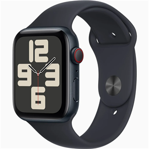 Apple Watch SE 2, GPS + Cellular, Sport Band, 44 мм, M/L, темно-серый - Смарт-часы