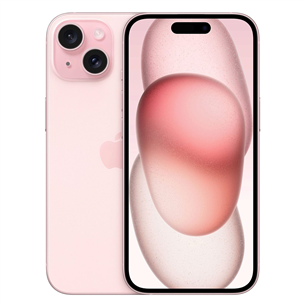Išmanusis telefonas Apple iPhone 15, 128 GB, pink MTP13PX/A
