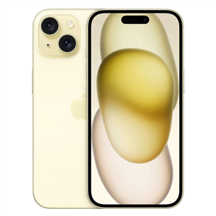 Išmanusis telefonas Apple iPhone 15, 128 GB, yellow