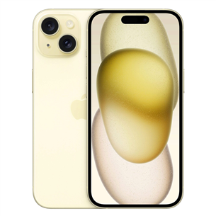 Išmanusis telefonas Apple iPhone 15, 256 GB, yellow MTP83PX/A