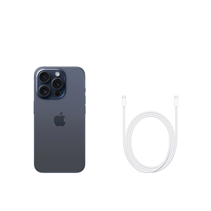 Apple iPhone 15 Pro, 128 ГБ, синий - Смартфон