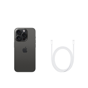 Išmanusis telefonas Apple iPhone 15 Pro, 256 GB, Black Titanium