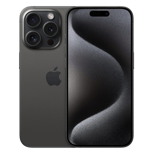 Išmanusis telefonas Apple iPhone 15 Pro, 1 TB, Black Titanium MTVC3PX/A