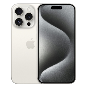 Išmanusis telefonas Apple iPhone 15 Pro, 256 GB, White Titanium