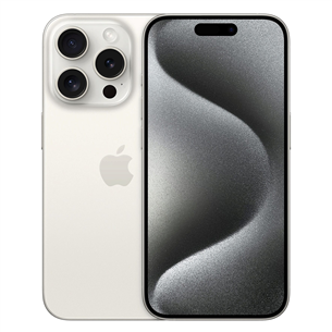 Išmanusis telefonas Apple iPhone 15 Pro, 1 TB, White Titanium MTVD3PX/A