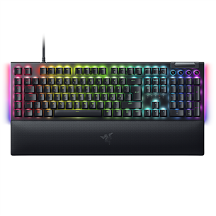 Razer BlackWidow V4, Green Switch, механическая, US, черный - Клавиатура RZ03-04690100-R3M1