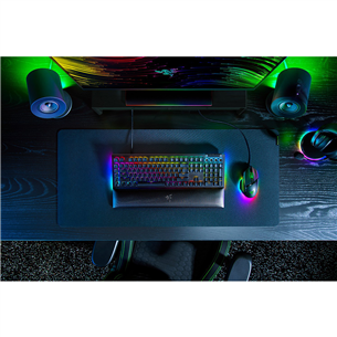 Razer BlackWidow V4, Green Switch, механическая, US, черный - Клавиатура