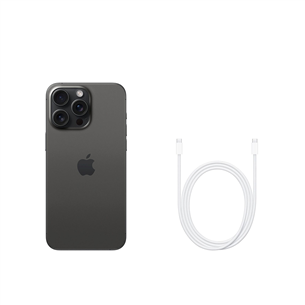 Išmanusis telefonas Apple iPhone 15 Pro Max, 256 GB, Black Titanium