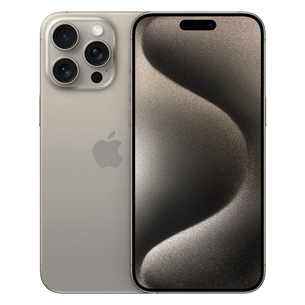 Išmanusis telefonas Apple iPhone 15 Pro Max, 256 GB, Natural Titanium MU793PX/A