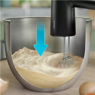 Philips 5000 Series, 500 W, black - Hand mixer set