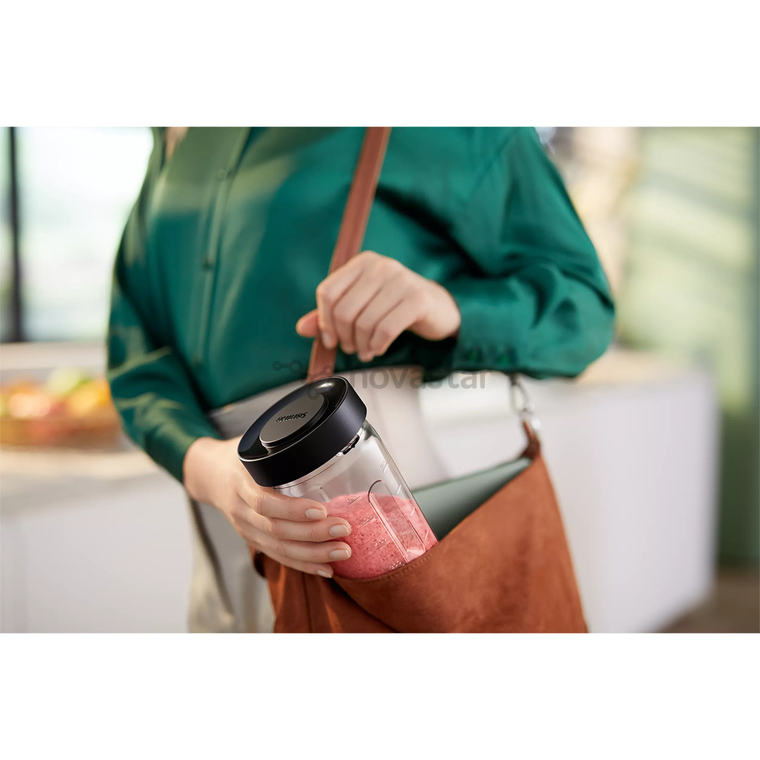 Trintuvas Philips Flip&Juice, 1500 W, black + 2 toGo gertuvės