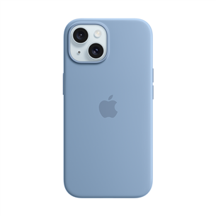 Dėklas Apple Silicone Case with Magsafe, iPhone 15, winter blue