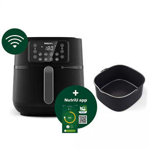 Philips Airfryer 5000 series XXL Connected, 7,2 L, 2000 W, black - Gruzdintuvė HD9285/93