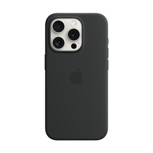 Dėklas Apple Silicone Case with Magsafe, iPhone 15 Pro, black MT1A3ZM/A