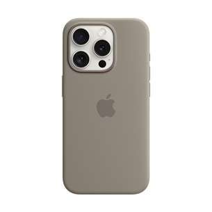 Dėklas Apple Silicone Case with Magsafe, iPhone 15 Pro, clay