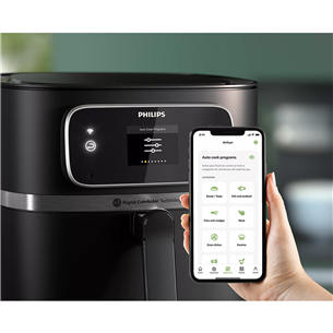 Gruzdintuvė Philips 7000 XXL Airfryer Combi Connected, 8,3 L, 2200 W, black