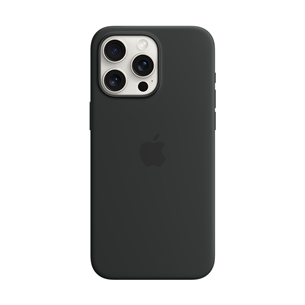Dėklas Apple Silicone Case with Magsafe, iPhone 15 Pro Max, black