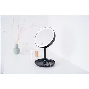 Beurer, juodas - Kosmetinis veidrodis su apšvietimu